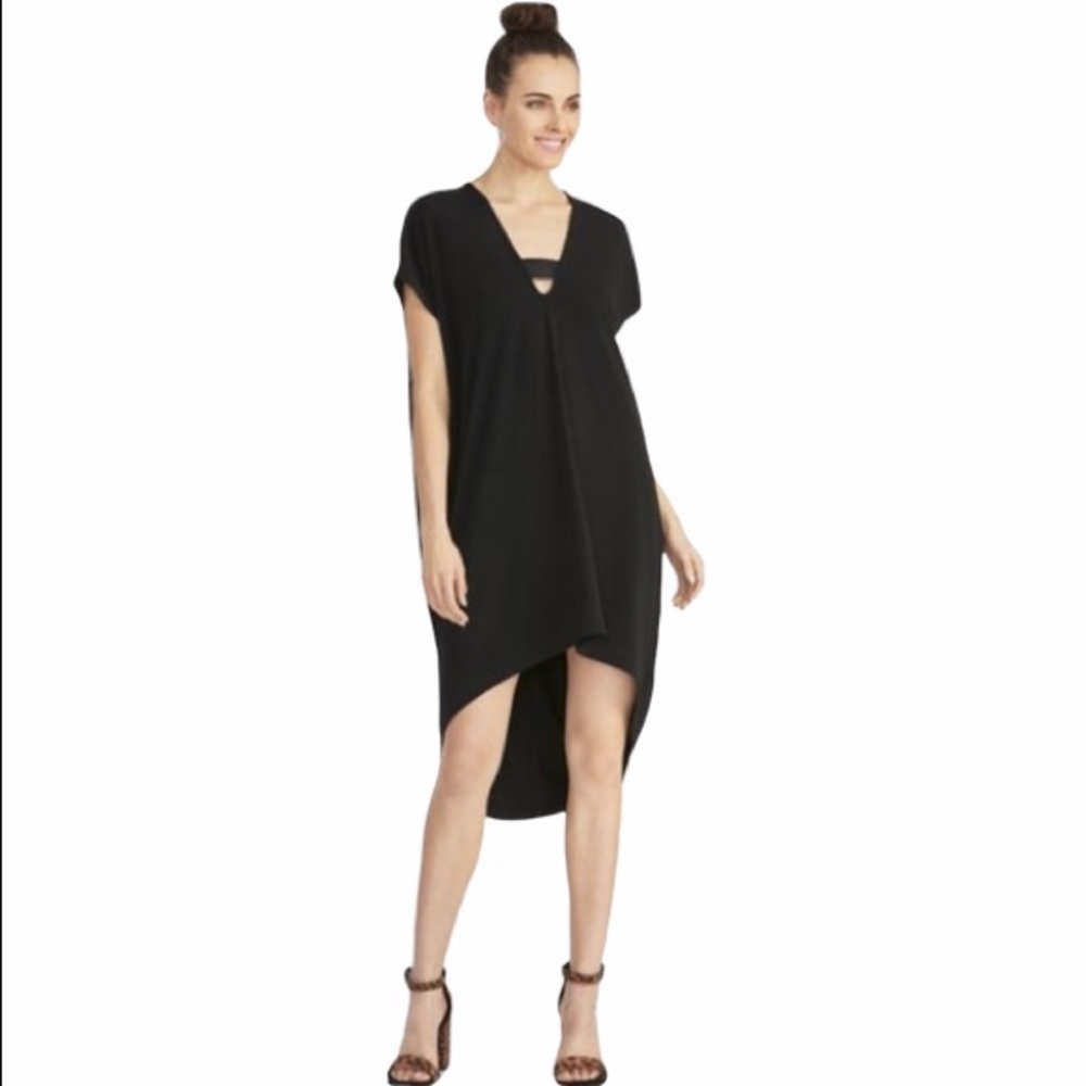 New Rachel Roy black high lo dress S